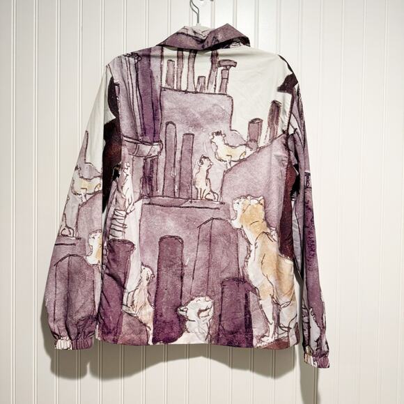 Disney Parks Aristocats Snap Button Nylon Shacket Jacket Size XS - Picture 8 of 8